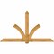 Ekena Millwork Redmond Rough Sawn Timber Gable Bracket, Western Red Cedar, 96"W x 56"H x 4"D x 6"F, 14/12 Pitch GBW096X56X0406RED00RWR - alternate 1